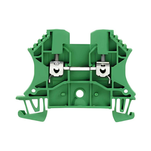 Weidmuller WDU 2.5 Feed-Through Terminal Block, Screw Connection, 2.5mm², 24A, Green