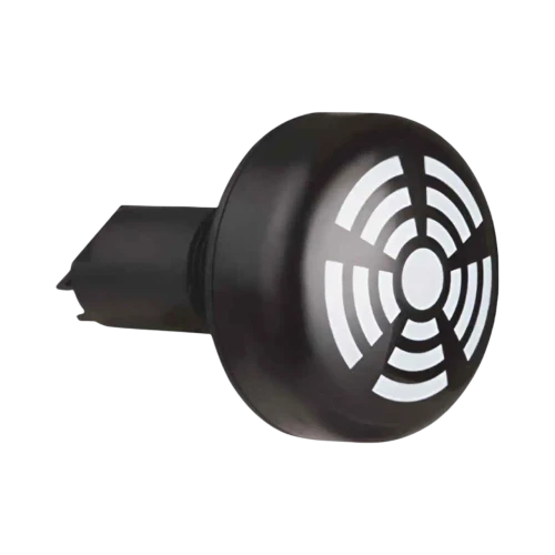 WERMA Buzzer, Continuous Tone, 60 dB, 12/24V AC/DC, 22mm Panel Mount, Black