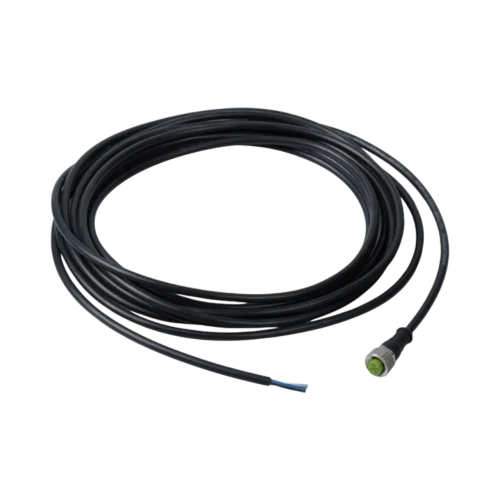 WERMA RST56 Connection Cable with M12 Socket, 5-Pole, 5m, Black