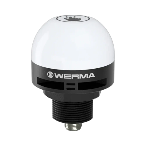 WERMA MC55 Touch Programmable LED Beacon with Buzzer, 7-Colour, 85 dB, 24V DC, M12