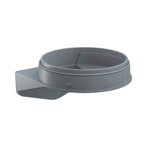 WERMA EvoSIGNAL Maxi Wall Mount Bracket with Concealed Cable Entry, Grey