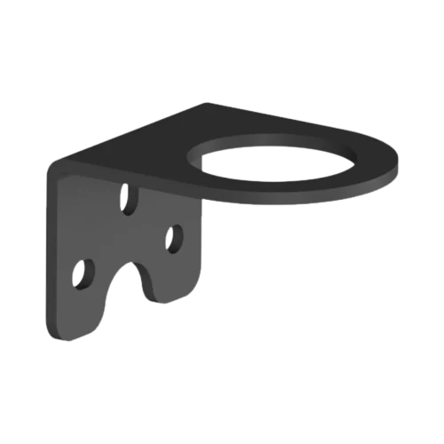 WERMA M30 Fixing Bracket for MC55 and RST56 Signal Towers, Aluminium, Black