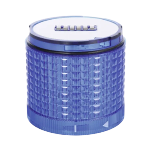 WERMA MST 71 LED Permanent Light Element, Blue, 24V DC, 70mm Diameter, IP65