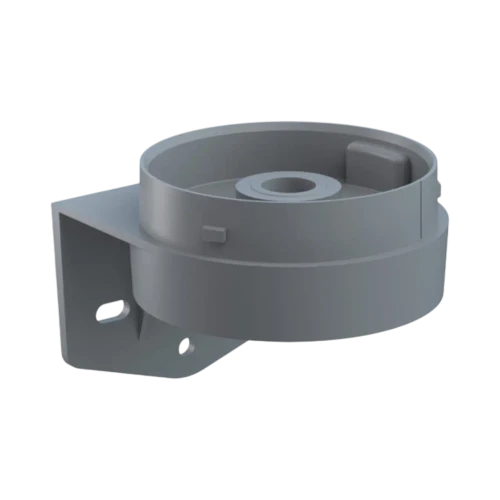 WERMA EvoSIGNAL Midi Wall Mount Bracket with Cable Gland, Grey