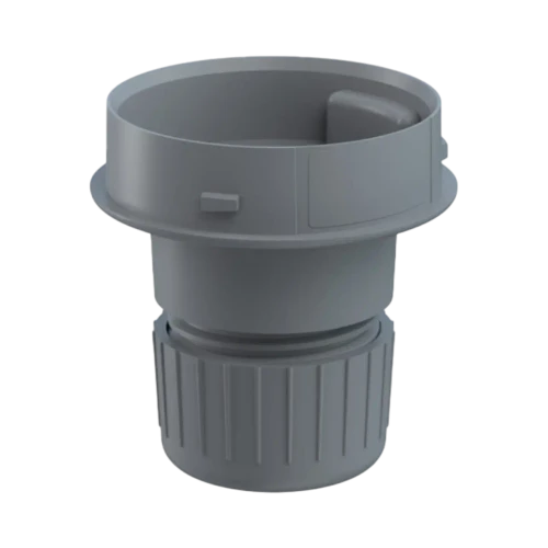 WERMA EvoSIGNAL Mini Tube Mount Adapter, 15 mm Tube, Grey