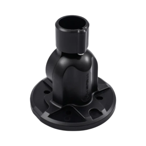 WERMA FB180 Foldable Base for Signal Tower, 180° Adjustable, Black