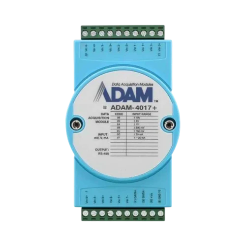 Advantech ADAM-4017+-F 8-Channel Analog Input Module with Modbus/RTU, mV/V/mA, RS-485