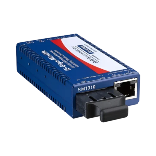 Advantech IMC-370I-SM-C Mini Hardened Gigabit Media Converter, Single-mode 1310nm, LFPT, 10km, SC