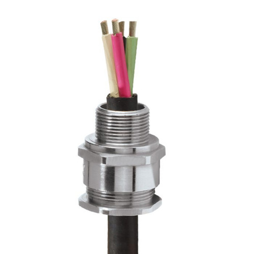 CMP A2FRC Conduit Unarmoured Cable Gland, M20, Nickel Plated Brass, Cable OD 12.5-20.9mm, Ex Rated