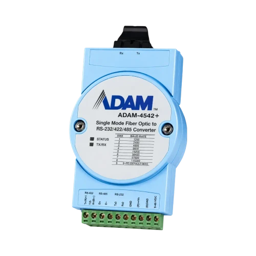Advantech ADAM-4542+ Fiber Optic to RS-232/422/485 Converter, Single-Mode, SC Connector