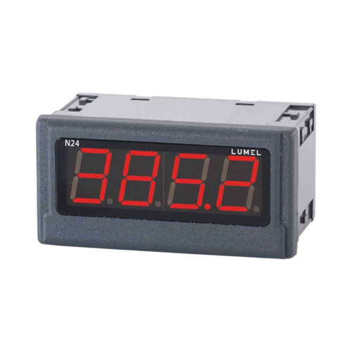 Lumel N24H Digital Panel Meter, ±100V DC Input, 4-Digit LED Display, 92 x 94 mm