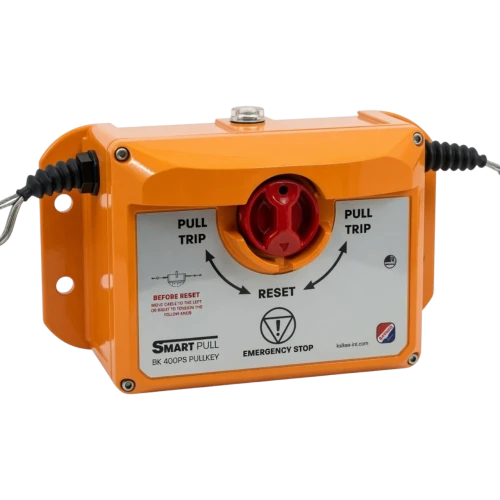 Smart Series BK400P Trip Pull Wire Switch, Aluminium, SIL2, IP66/67, Orange