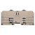 Weidmuller WFF 185 Feed-Through Terminal Block, 185mm², 1000V, 353A, Bolt/Screw Connection, Beige