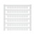 Weidmuller DEK 5/6.5 Dekafix Terminal Markers, Polyamide, 5 x 6.5mm, White, Blank