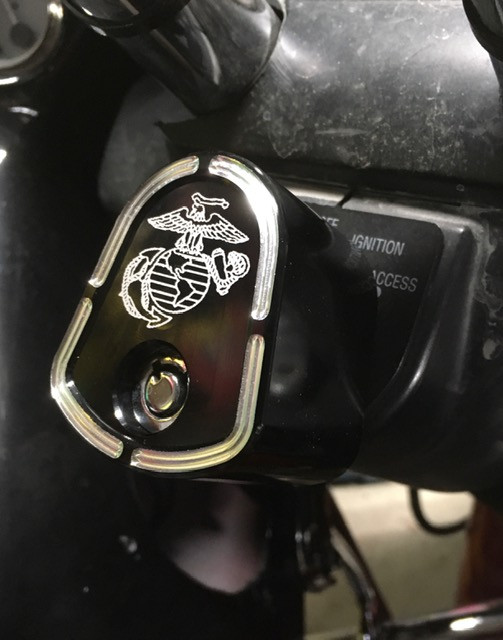Ignition Switch Cover 20062013 USMC ENGRAVED GLOCKPLATES