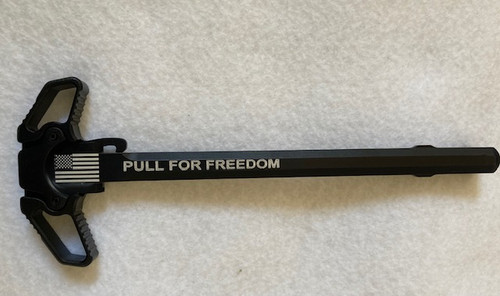 FLAG /PULL FOR FREEDOM  AMBI LATCH CHARGING HANDLE AR 15