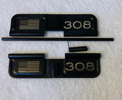 308 CAL WITH USA FLAG  AR 10 DUST DOOR 