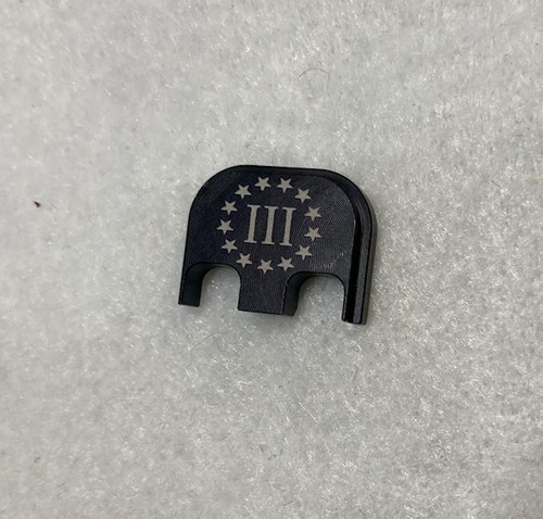 3% 3 PERCENTER   Glock Gen 1-5 Billet Backplate Slide Plate USA MADE 3% 3 PERCENTER   Glock Gen 1-5 Billet Backplate Slide Plate USA MADE