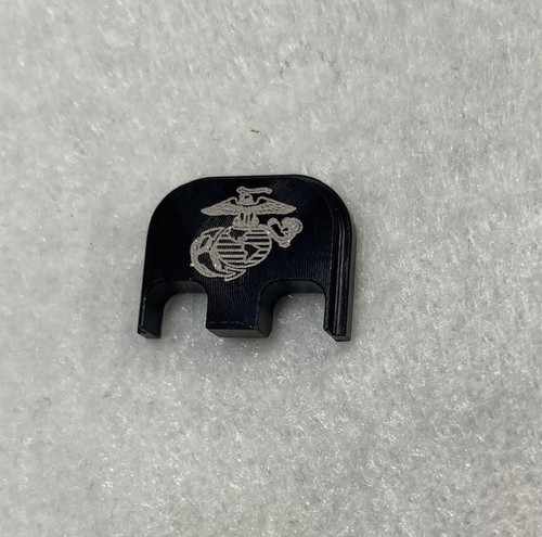 USMC Glock Gen 1-5 Billet Backplate Slide Plate USA MADE USMC Glock Gen 1-5 Billet Backplate Slide Plate USA MADE