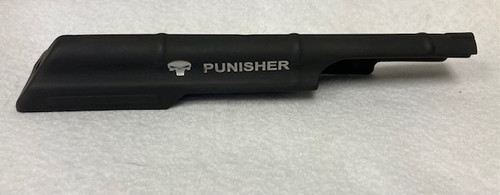 LASER ENGRAVE PUNISHER CERAKKOTE BLACK Surplus Romanian AKM Dust Cover  LASER ENGRAVE PUNISHER CERAKKOTE BLACK Surplus Romanian AKM Dust Cover