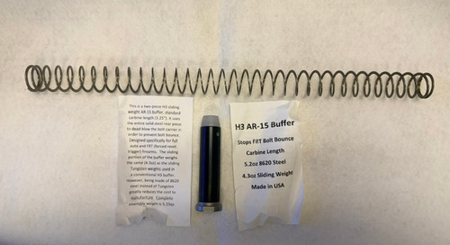 H3 BUFFER  5.2 OZ FRT BUFFER/WITH FLAT WIRE SPRING