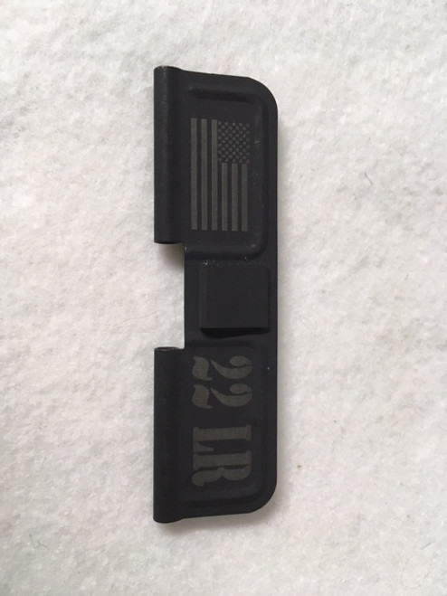 22LR WITH USA FLAG Ejection Port Cover AR 15 DUST DOOR