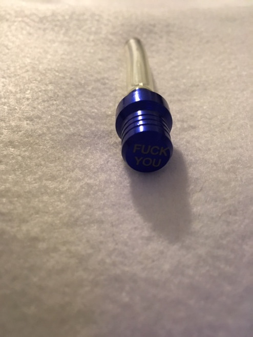FUCK YOU BLUE Gas Fuel Cap Vent Breather Hose 