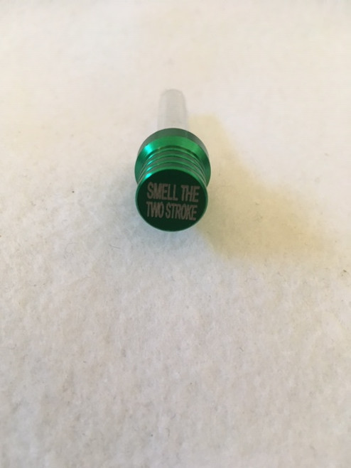 SMELL THE 2 STROKE GREEN Gas Fuel Cap Vent Breather Hose 