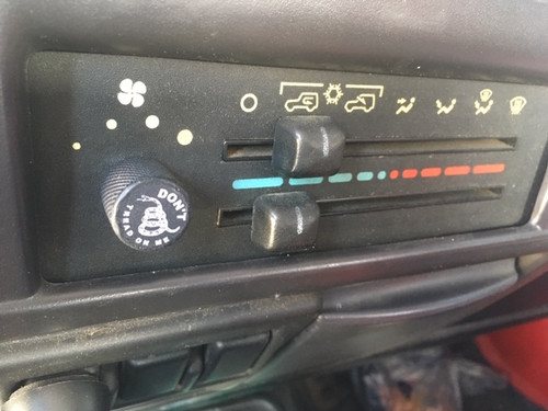 AC/HEATER FAN KNOB JEEP WRANGLER 1997-2006 TJ DONT TREAD ON ME