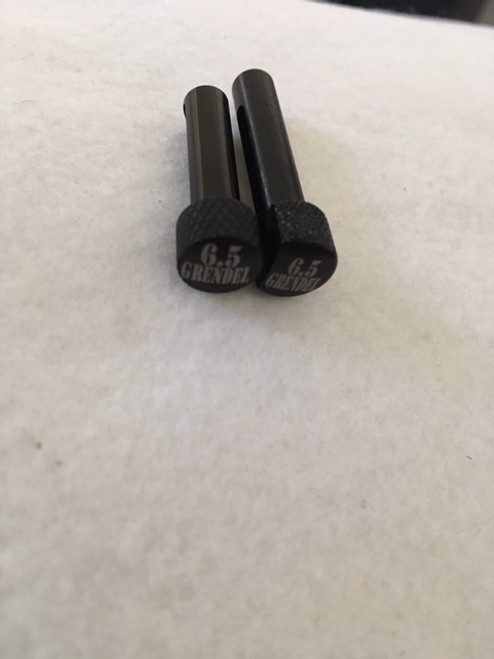 6.5 GRENDEL  LOGO  EXTEND TAKEDOWN PINS  AR 15
