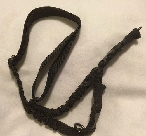 Single/Double POINT Bungee SLING BLK hk/clamp Single/Double POINT Bungee SLING BLK hk/clamp