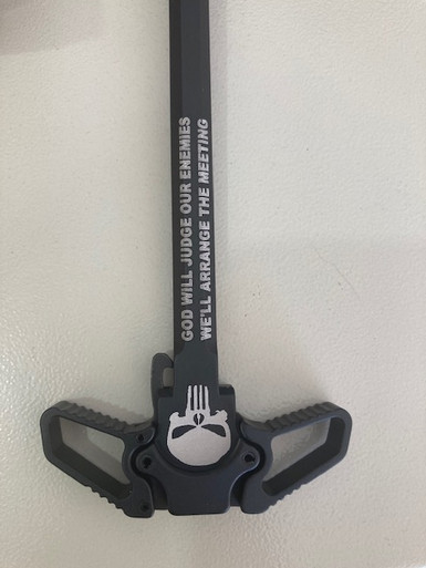 PUNISHER GODWILL JUDGE AMBI LATCH CHARGING HANDLE AR 10 - GLOCKPLATES