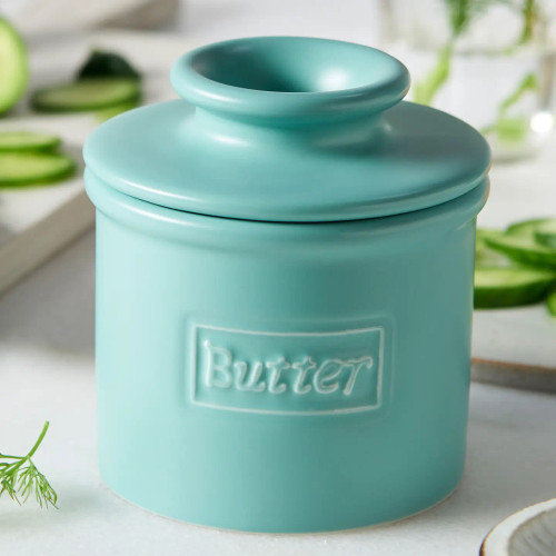 The Original Butter Bell® Crock - Cafe Matte Aqua