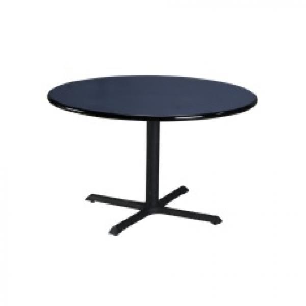 Classic Round Dining Table - 48" - Metal Base - Laminate Top