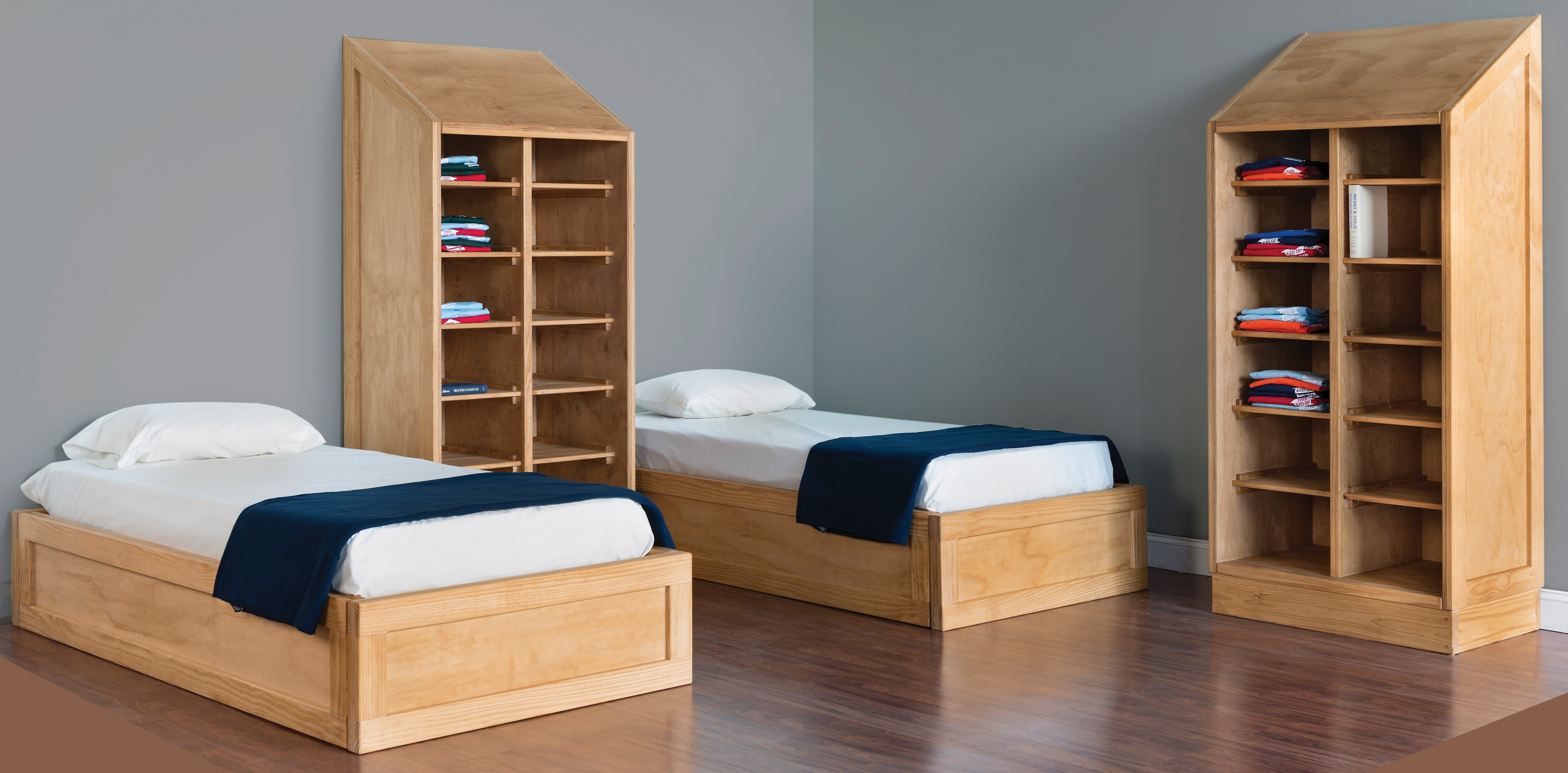 Safe & Tough Bed and Large Wardrobe