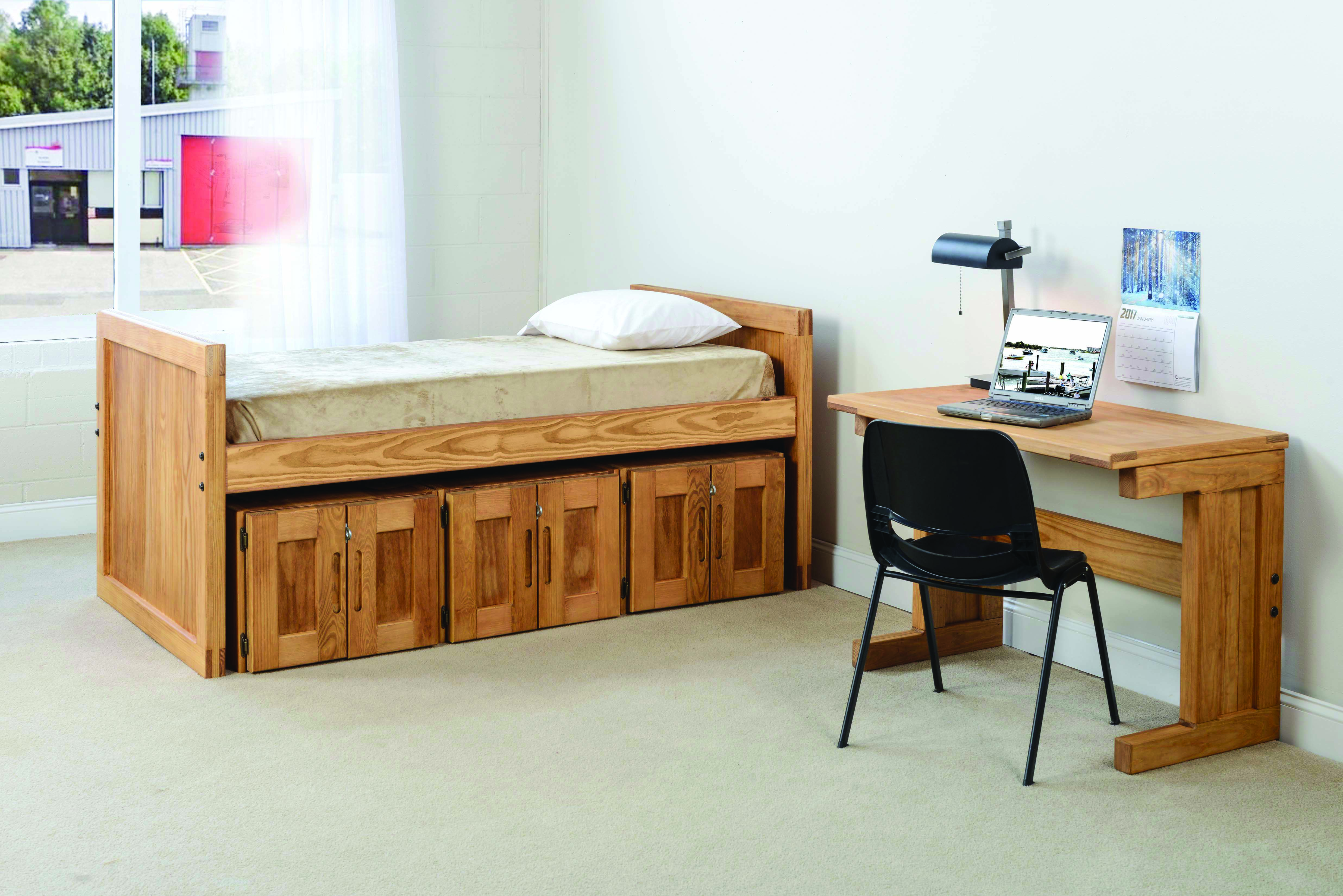 Firehouse Bed w/Underbed Storage and Table Desk