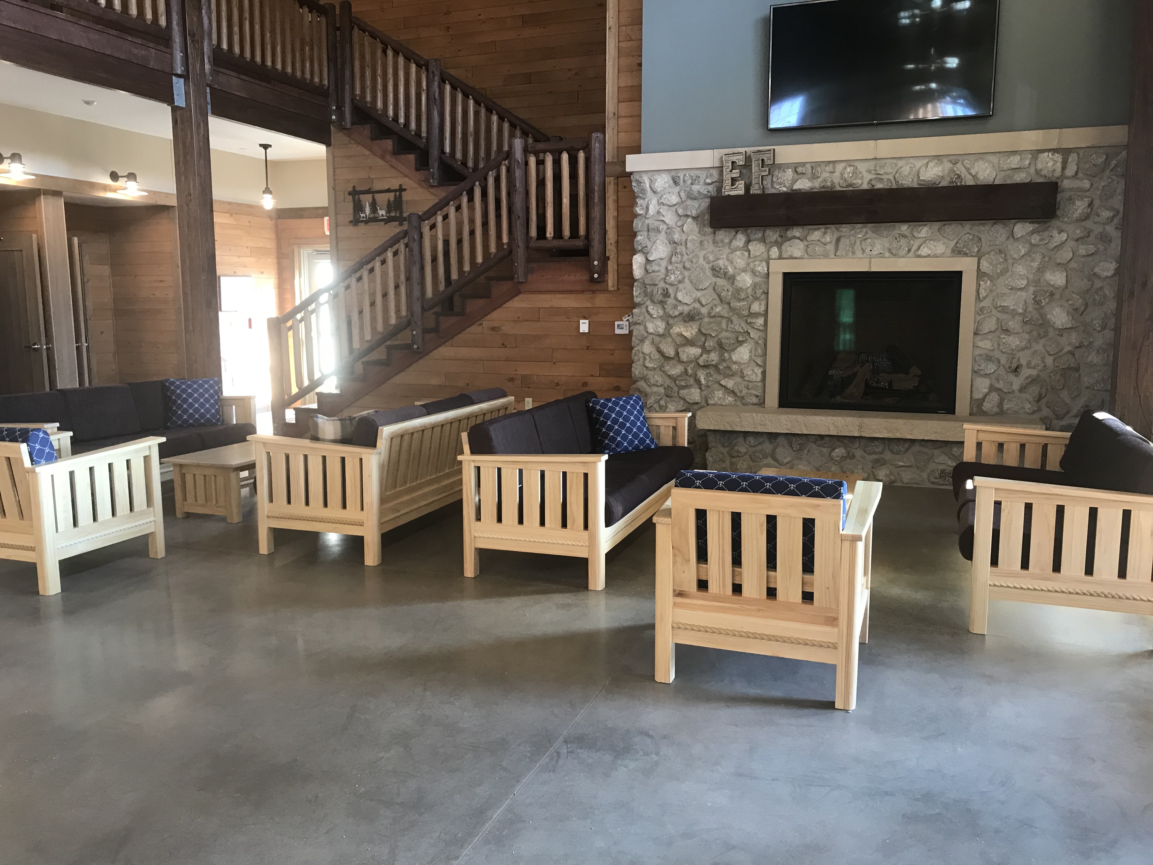 Artisan Living Room at Camp Retreat