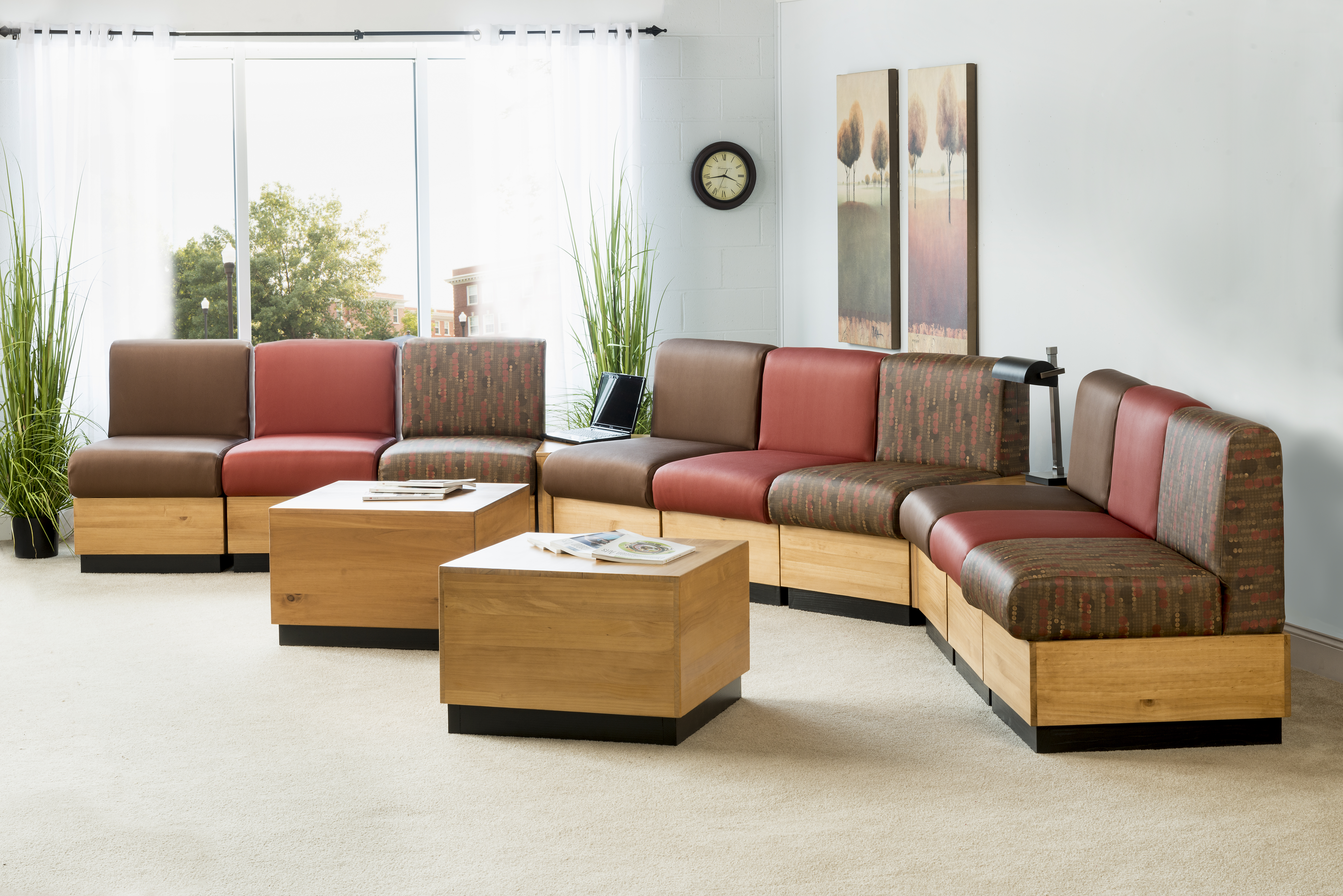 Modular Chairs and Corner Table