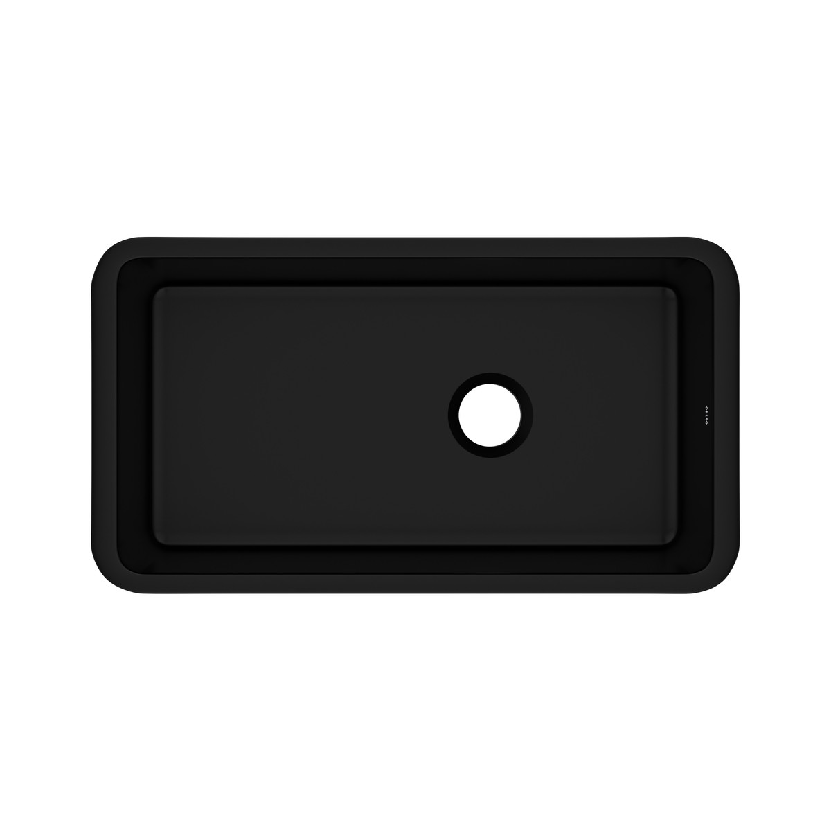 ROHL Allia 34 Inch Fireclay Single Bowl Undermount Kitchen Sink Matte