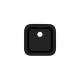 Allia Fireclay Single Bowl Bar and Food Prep Sink - Satin Black | Model Number: 5927-63 - Product Knockout