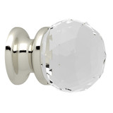 DISCONTINUED-Swarovski Crystal 1 3/16 Inch Pull Knob - Polished Nickel | Model Number: A1479CPN - Product Knockout