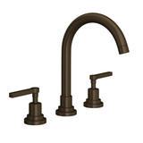 Lombardia C-Spout Widespread Bathroom Faucet - Tuscan Brass with Metal Lever Handle | Model Number: A2208LMTCB-2 - Product Knockout