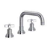 Lombardia U-Spout Widespread Bathroom Faucet - Polished Chrome with Cross Handle | Model Number: A2218XMAPC-2 - Product Knockout