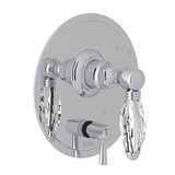 Pressure Balance Trim with Diverter - Polished Chrome with Crystal Metal Lever Handle | Model Number: A2410NLCAPC - Product Knockout