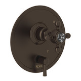 DISCONTINUED-Pressure Balance Trim with Diverter - Tuscan Brass with Crystal Cross Handle | Model Number: A2410NXCTCB - Product Knockout