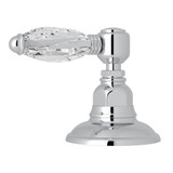 DISCONTINUED-Deck Mount 3-Port 2 Direction Diverter - Polished Chrome with Crystal Metal Lever Handle | Model Number: A2716LCAPC - Product Knockout