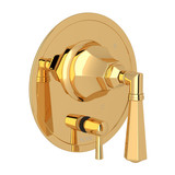 Palladian Pressure Balance Trim with Diverter - Italian Brass with Metal Lever Handle | Model Number: A2910NLMIB - Product Knockout