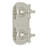 Verona 1/2 Inch Thermostatic and Diverter Control Trim - Polished Nickel with Cross Handle | Model Number: A2964XMPN - Product Knockout