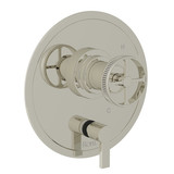 Campo Pressure Balance Trim with Diverter - Polished Nickel with Industrial Metal Wheel Handle | Model Number: A3210NIWPN - Product Knockout