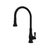 Patrizia Pulldown Faucet - Matte Black with Metal Lever Handle | Model Number: A3420LMMB-2 - Product Knockout